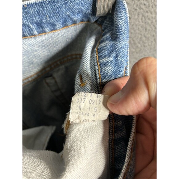 Levi’s 517 0217 Jeans 35x31 Bootcut Flare Made in USA Vintage 1970s Talon Zip - Picture 6 of 16